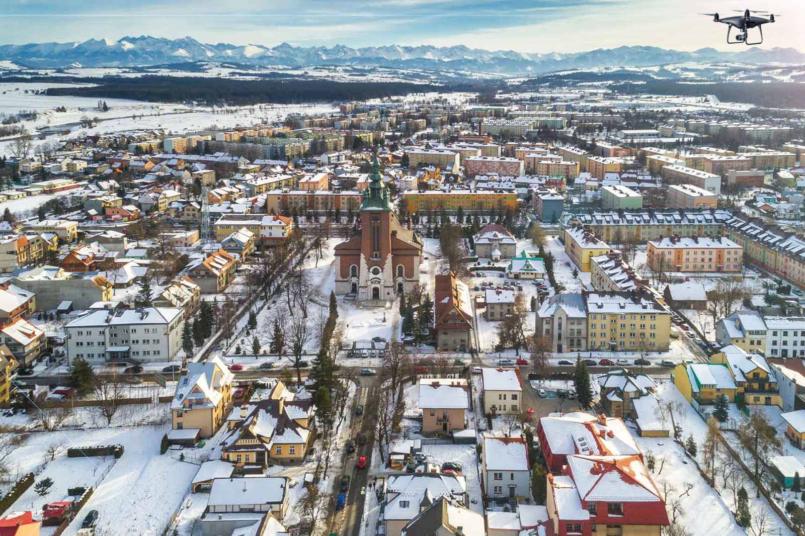 Geodeta Nowy Targ. Dron, numeryczny model terenu, chmura punktów, gps. Geodezja w miejscowościach: Nowy Targ, Czarny Dunajec, Szaflary, Krościenko, Szczawnica, Nowy Targ, Rabka-Zdrój, Maniowy i okolicach.